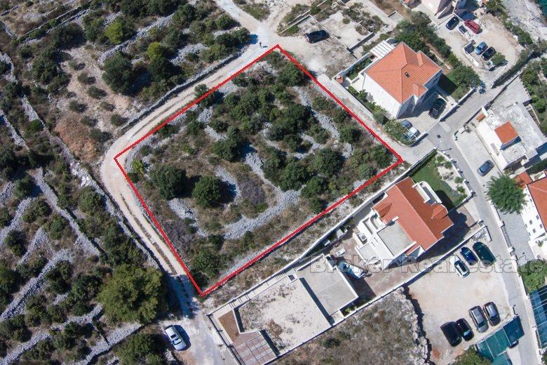 Building land plot at third row from the sea