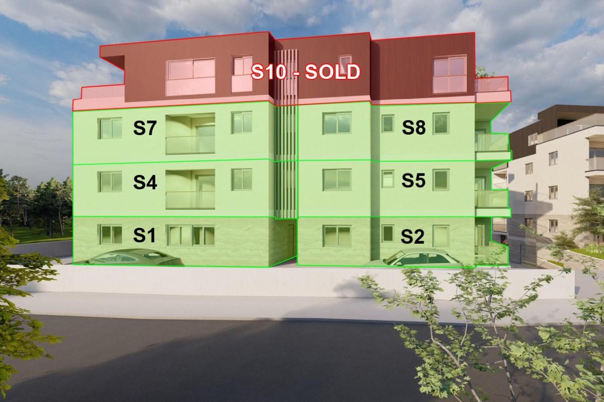 Appartement exclusif de deux chambres avec vue sur la mer - S7, deuxième étage