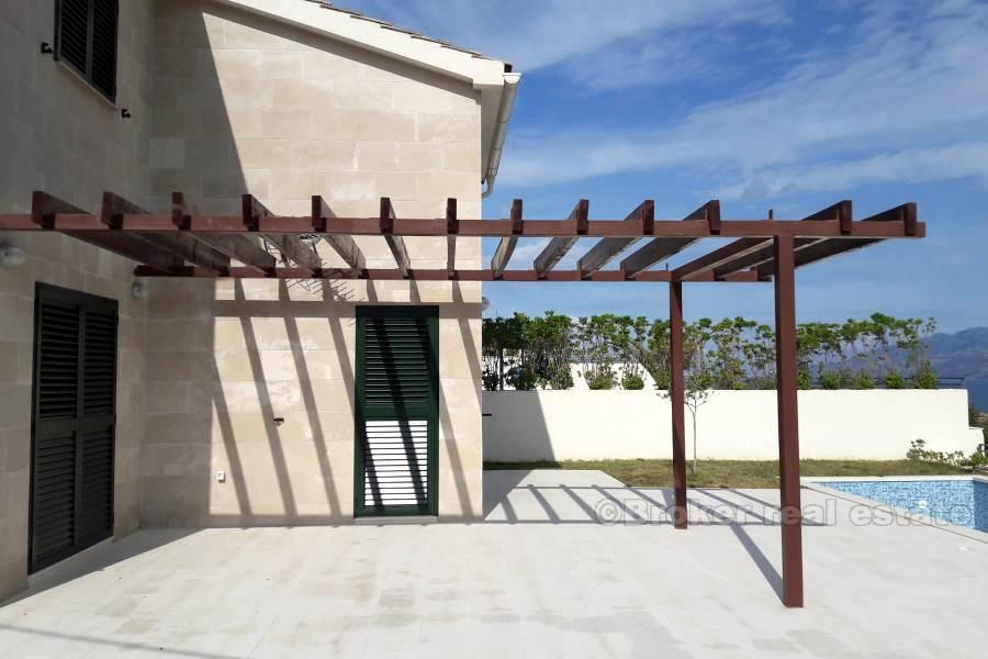 Nouvelle construction, villa en pierre, zone de Zadar