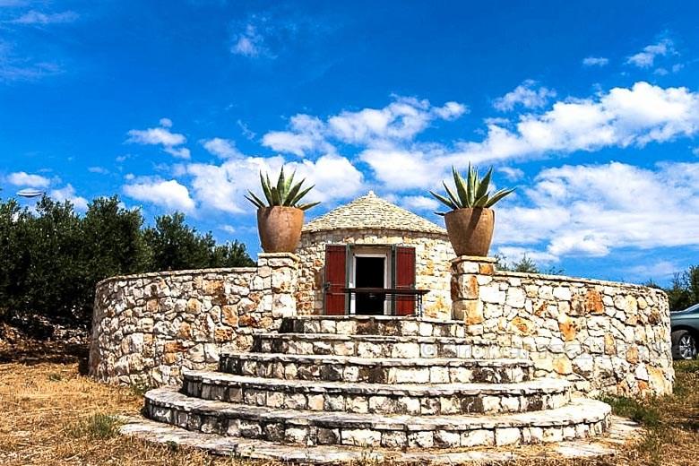 Two houses with olive grove