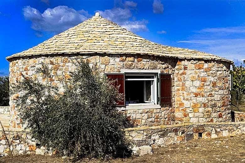Two houses with olive grove