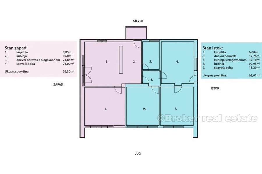 Detached villa, for sale and for rent