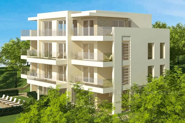 Appartements de luxe dans la première rangée de la mer