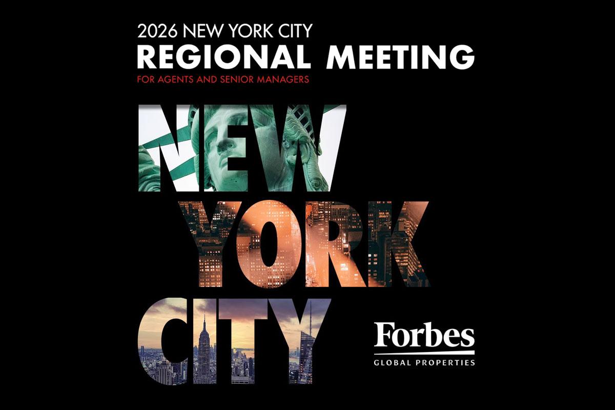Broker Real Estate Agency deltar i Forbes Global Properties regionala möte 2026 i New York