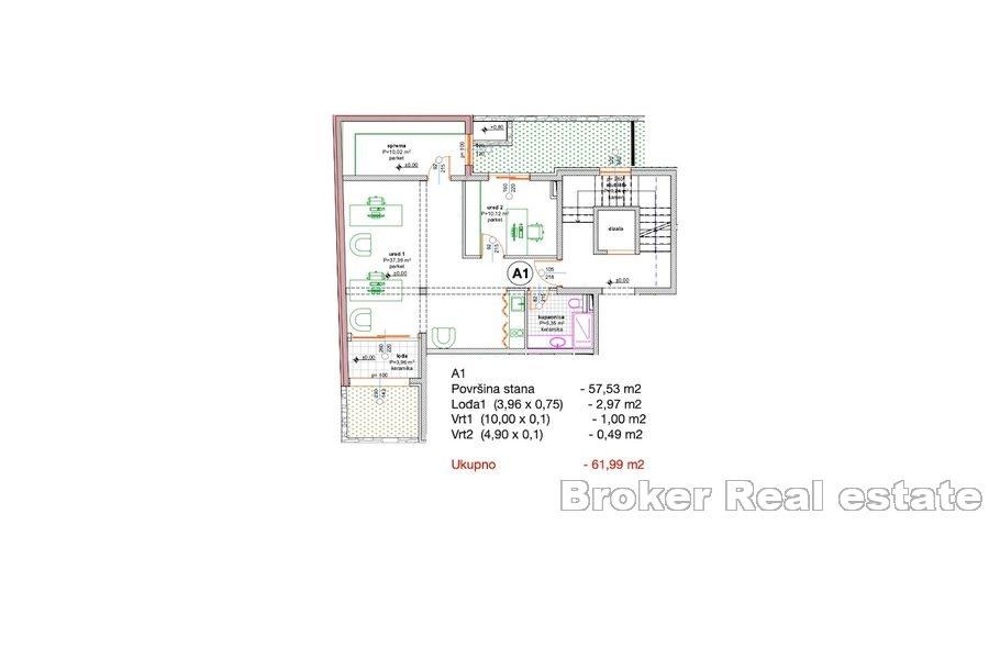 Apartments near the sea