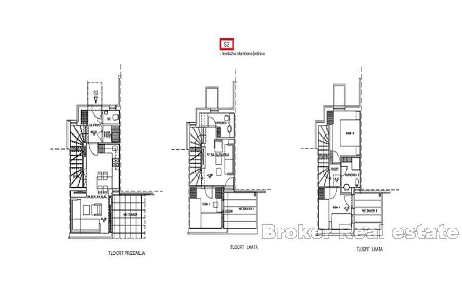 Dreistöckige Wohnung mit Garten