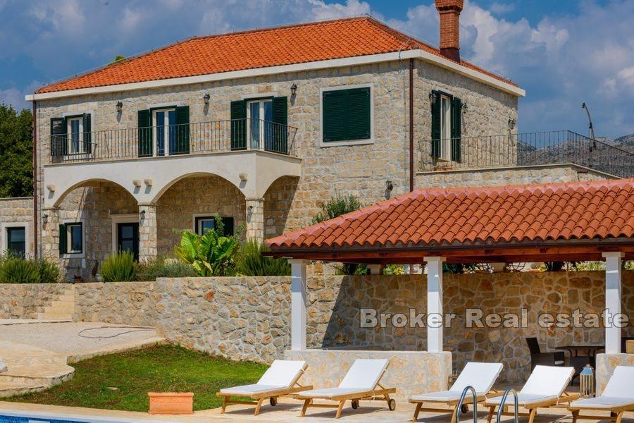 Stone house with pool