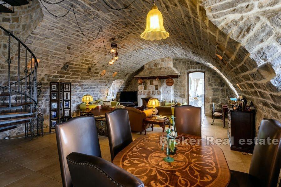 Stone house with pool