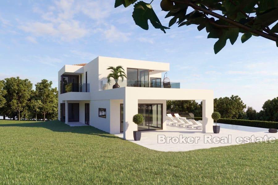 Modern villa with pool in a secluded area