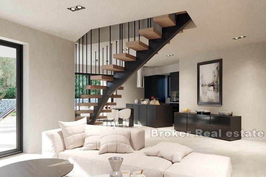 Dom z widokiem na basen i morze