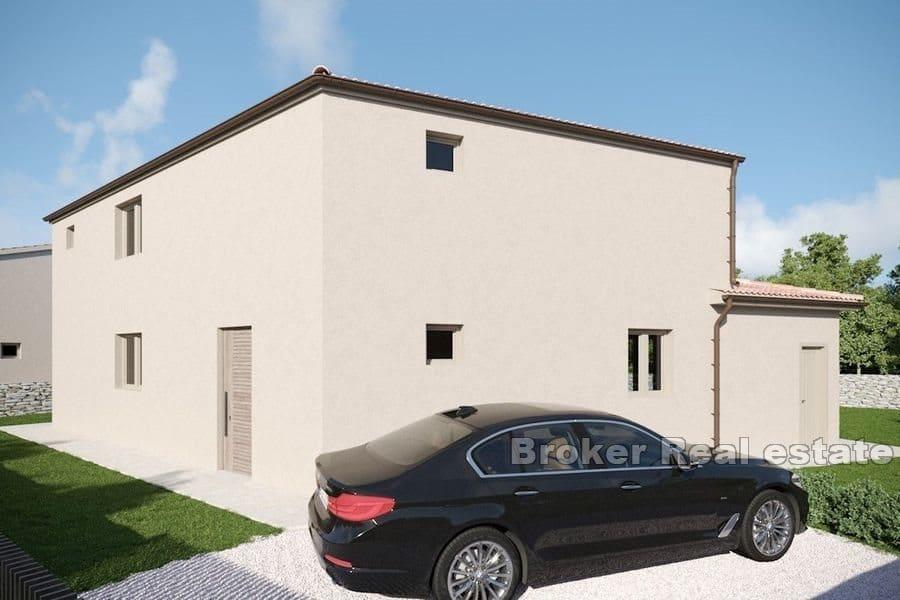 Casa con piscina e vista mare