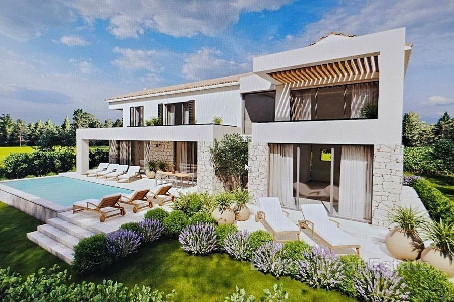 Villa med basseng og havutsikt