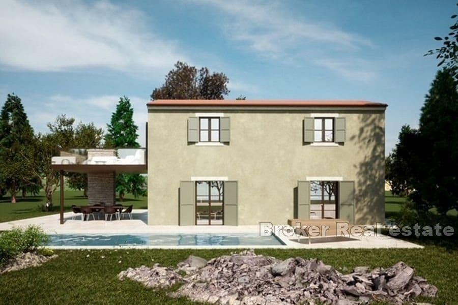 Kamenná vila s výhledem na moře