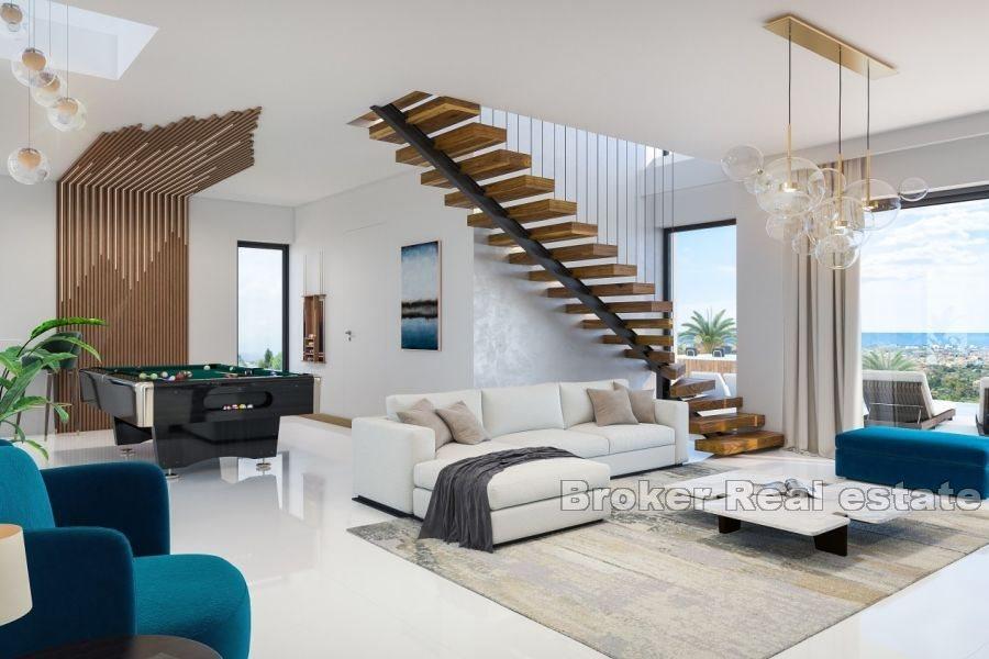 Lyxig villa med stor trädgård
