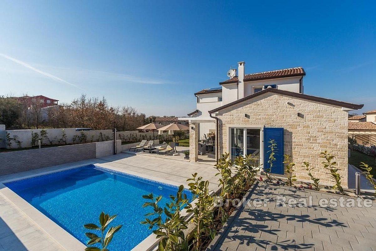 A beautiful villa with a pool near the sea
