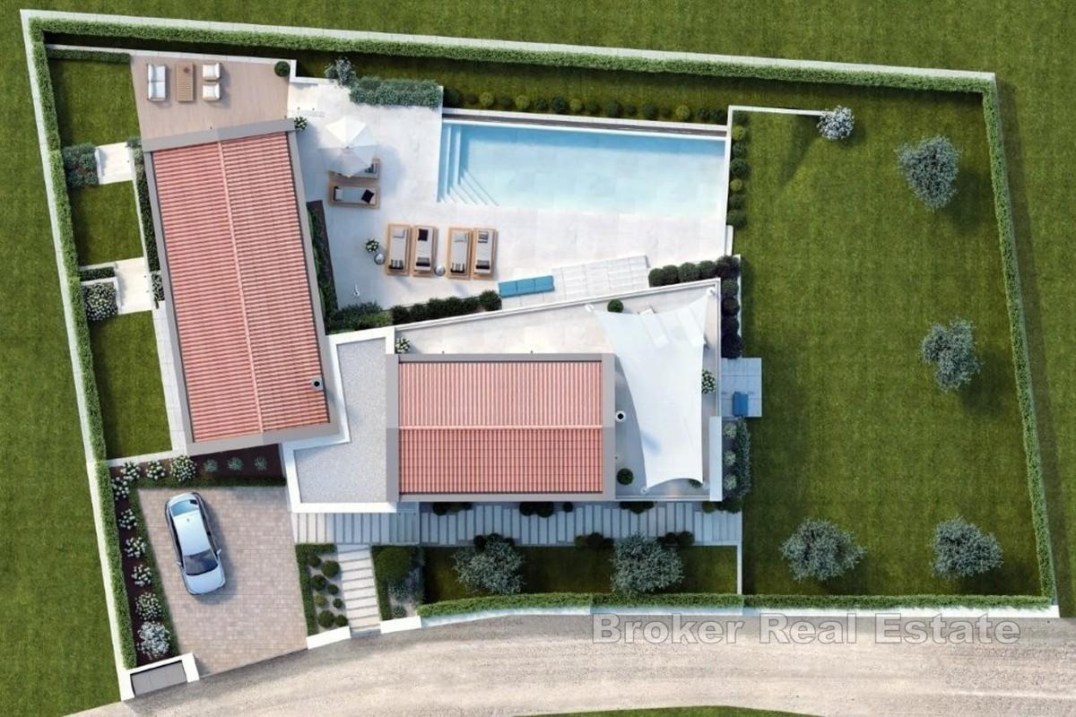 Lyxvilla med wellnessavdelning och havsutsikt