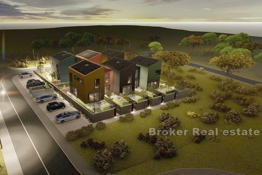 Maison moderne d'affilée