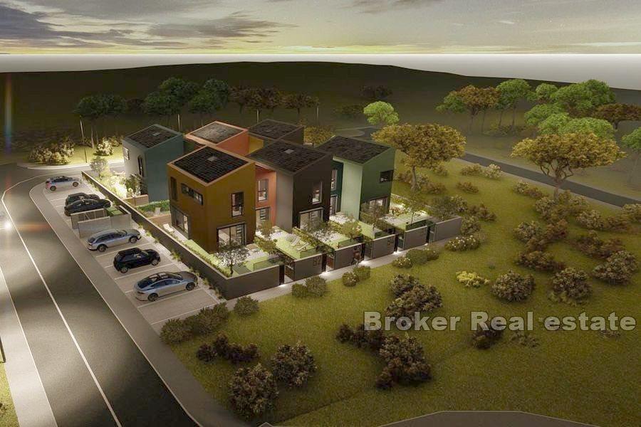 Modern house in a row