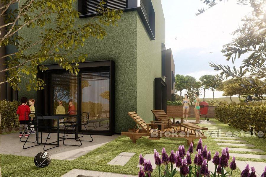 Modern house in a row