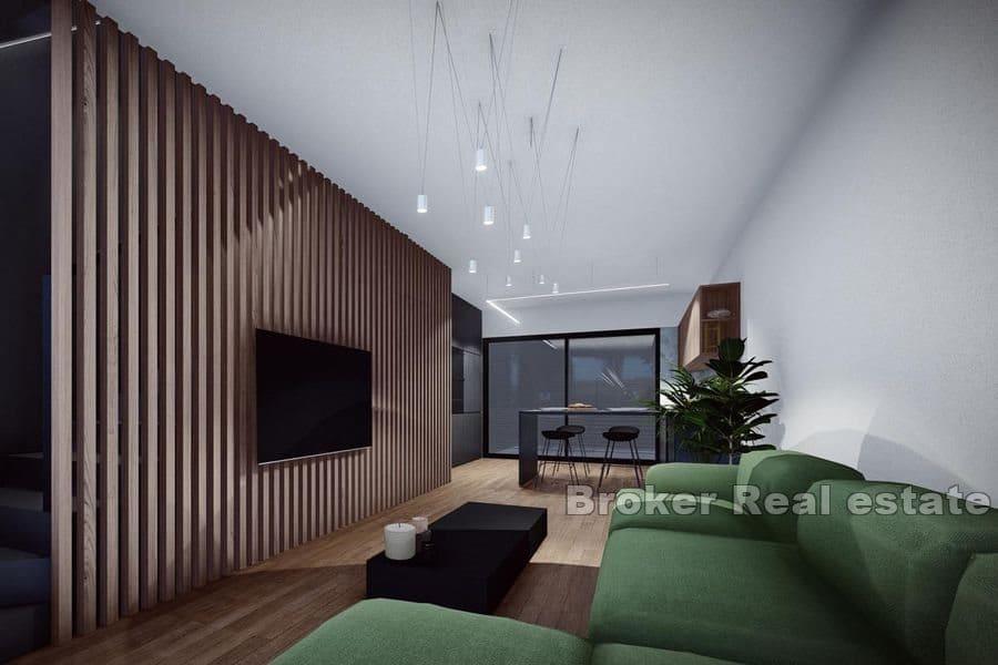 Maison moderne d'affilée