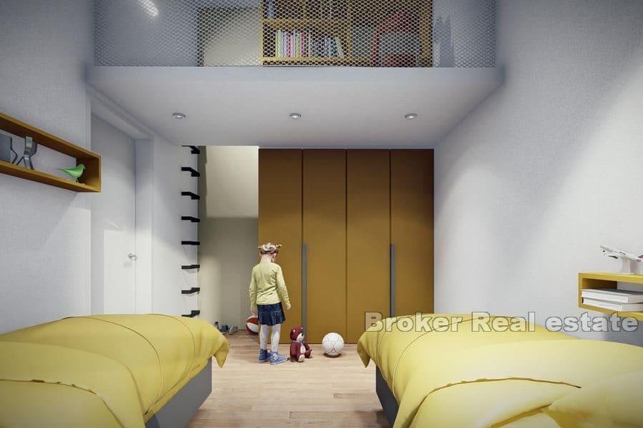 Maison moderne d'affilée