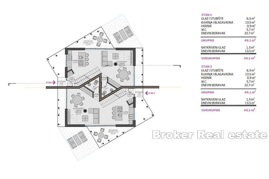 Doppelhaushälfte mit Pool