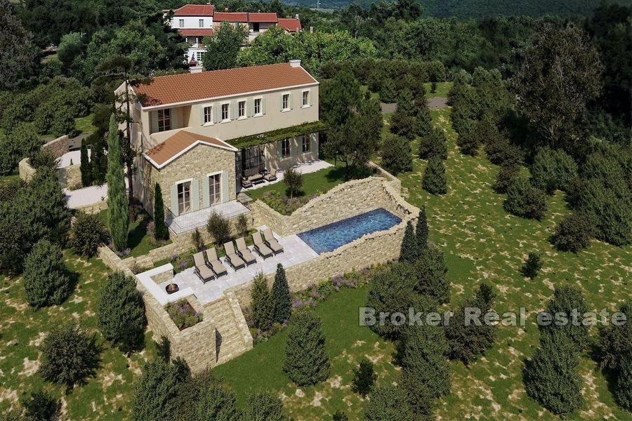 Stone villa with pool