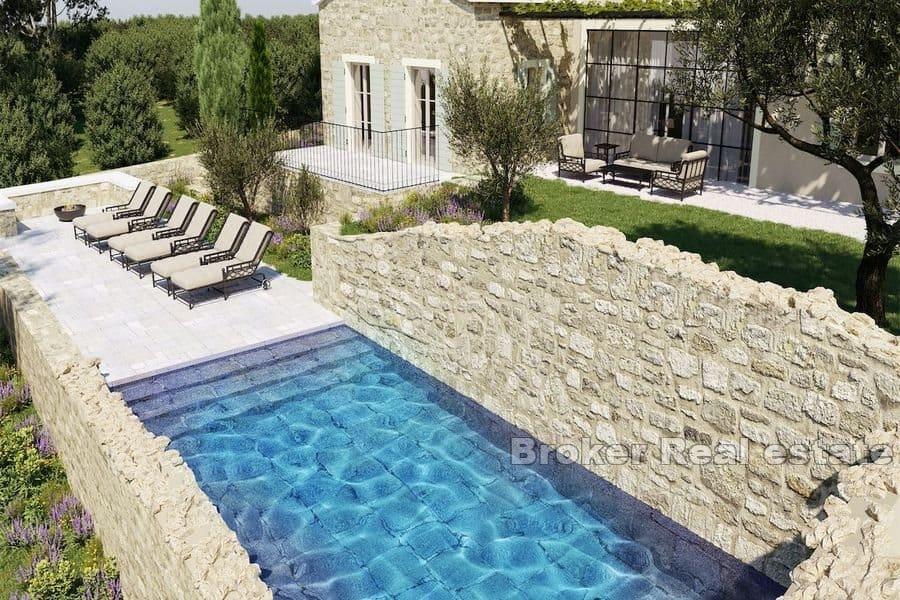 Stone villa with pool