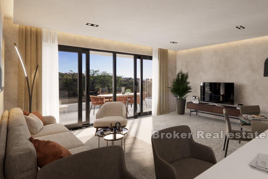 Modern penthouse with roof terrace