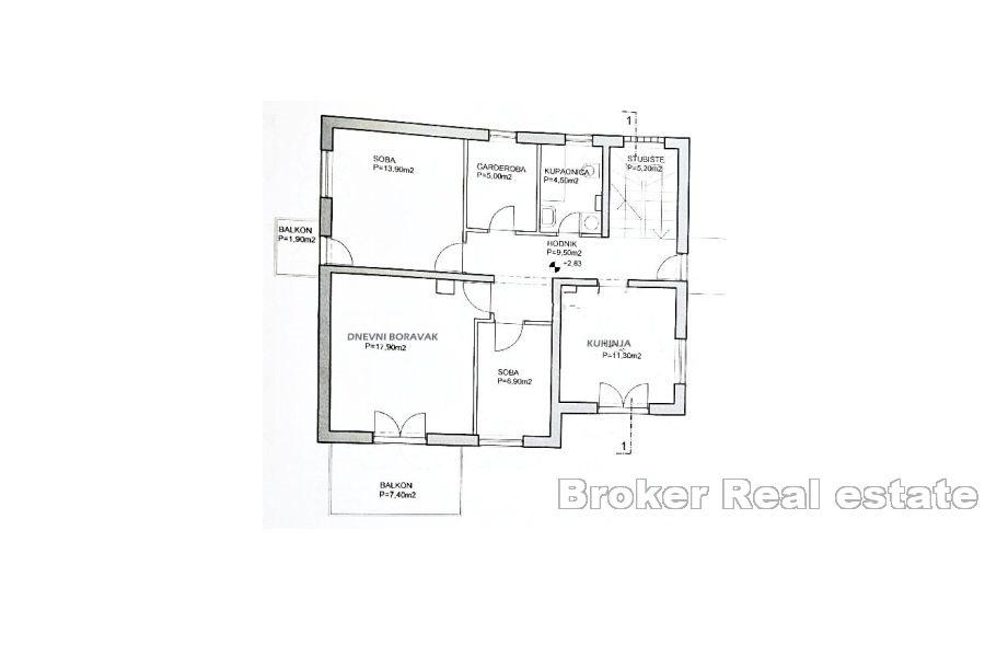 Ett hus med trädgård