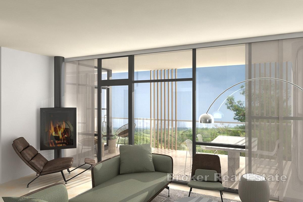 Duplex apartment in a new building in a quiet location