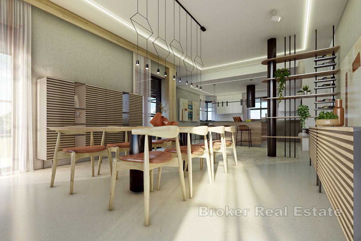 Villa under uppförande i lugn miljö