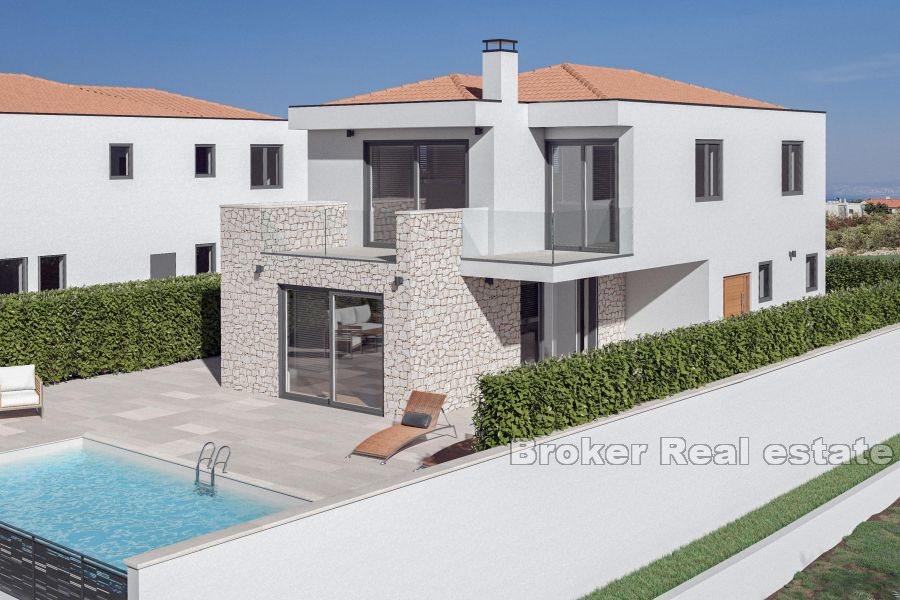 Luxury villa under construction with sea view