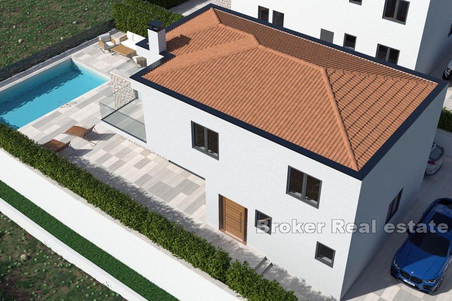 Luksusvilla under bygging med havutsikt