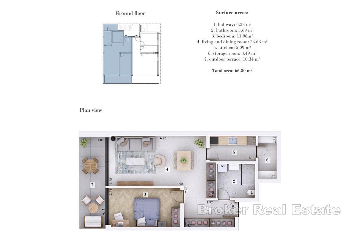 Moderne leilighet med hage nær Rovinj