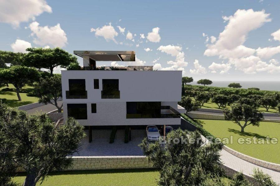 Lyxig lägenhet med havsutsikt