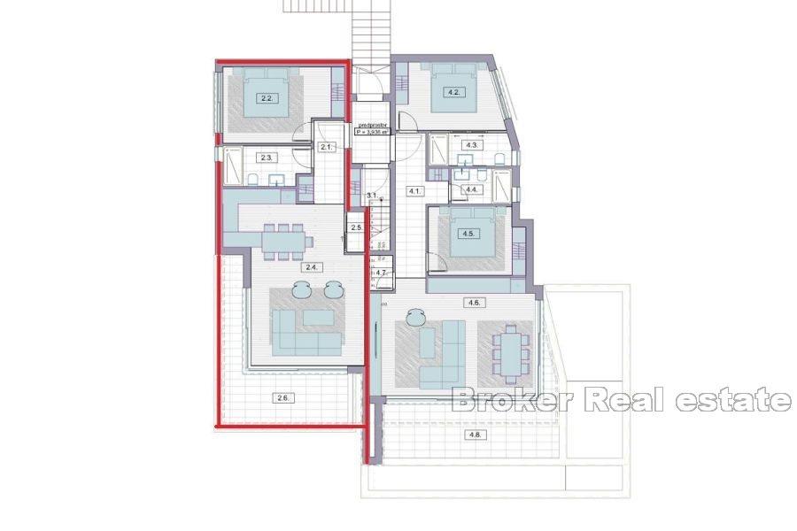 Luxusní apartmán s výhledem na moře