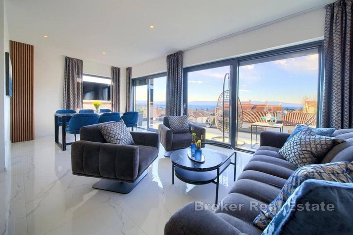 Penthouse avec deux espaces de vie séparés