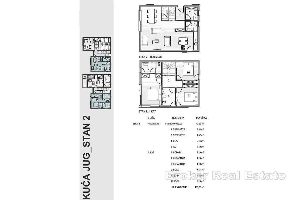 Moderne Maisonette-Wohnung mit Meerblick