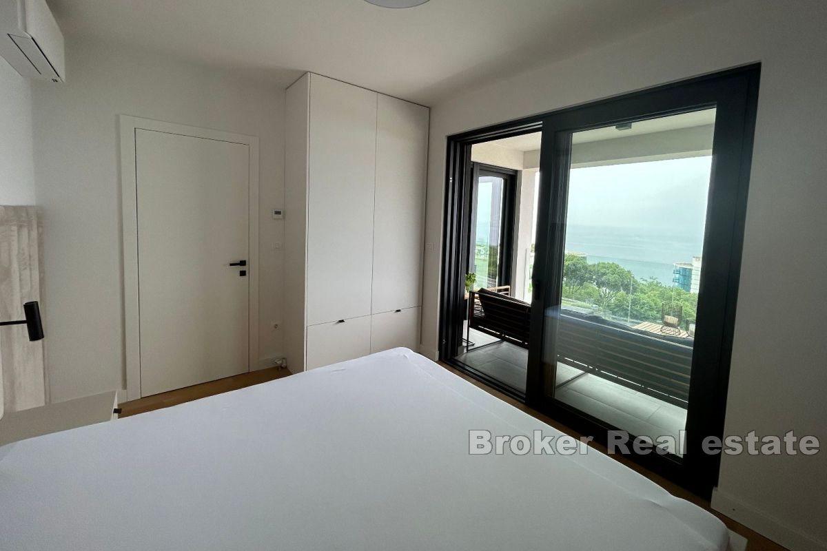 Two-bedroom apartment in a new building with a sea view