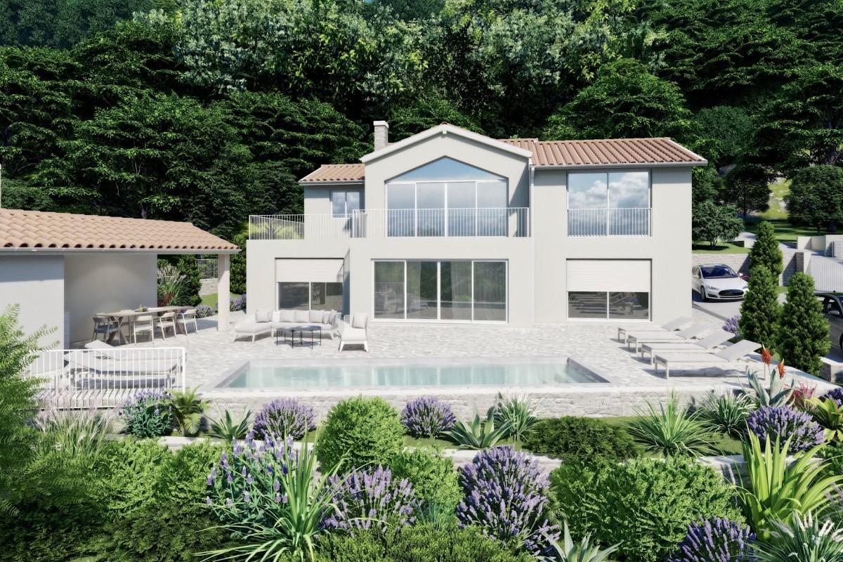 Luxusvilla mit Pool und Meerblick