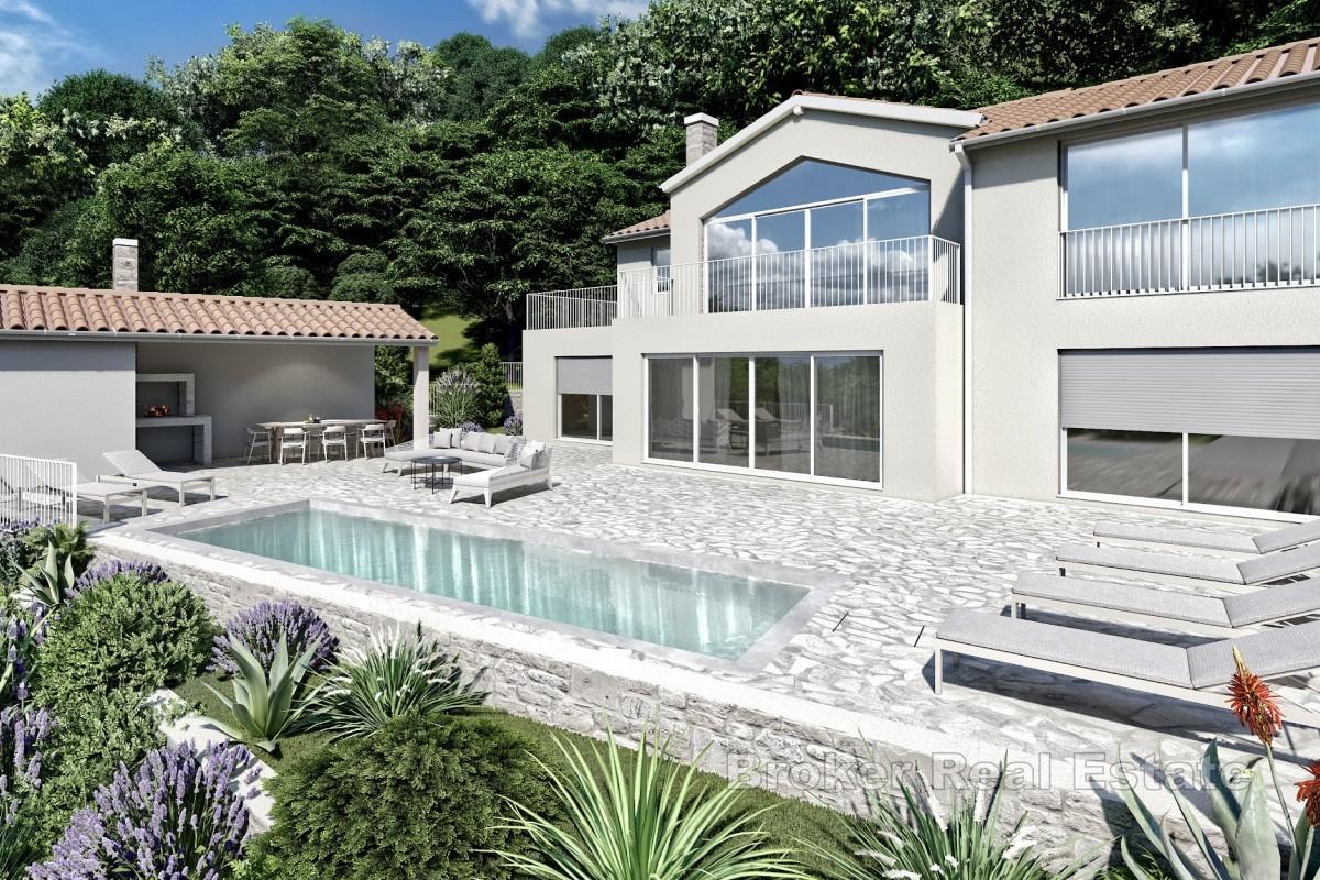 Villa de luxe avec piscine et vue mer