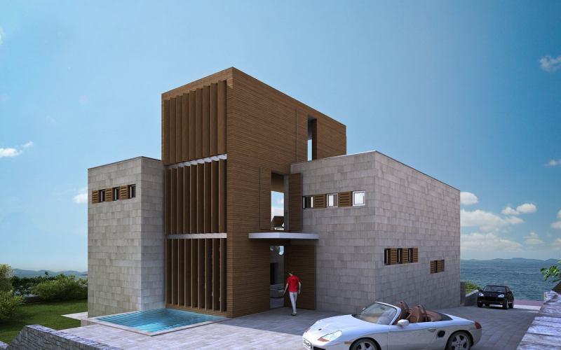 Première rangée de la mer, villa à vendre