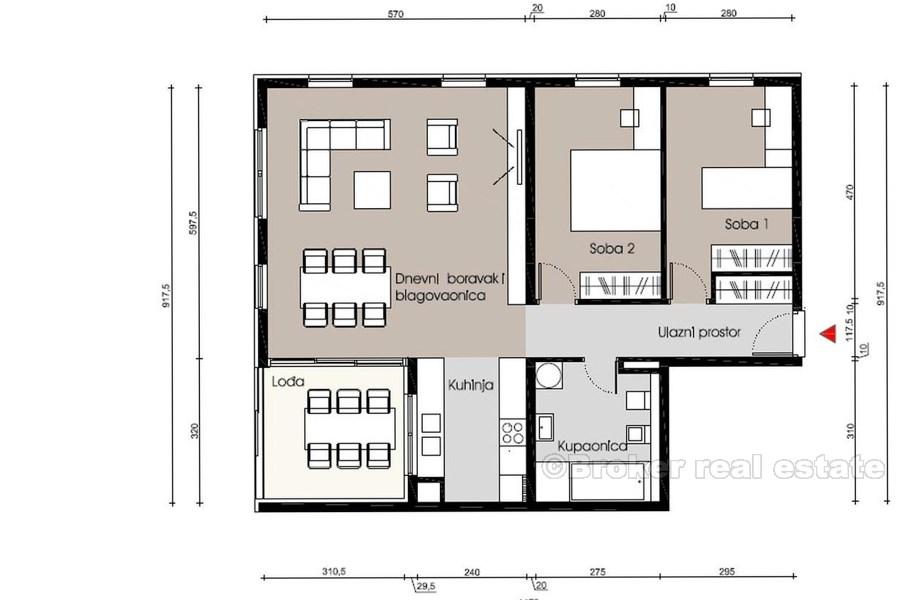 Luxury two-bedroom apartment, for sale