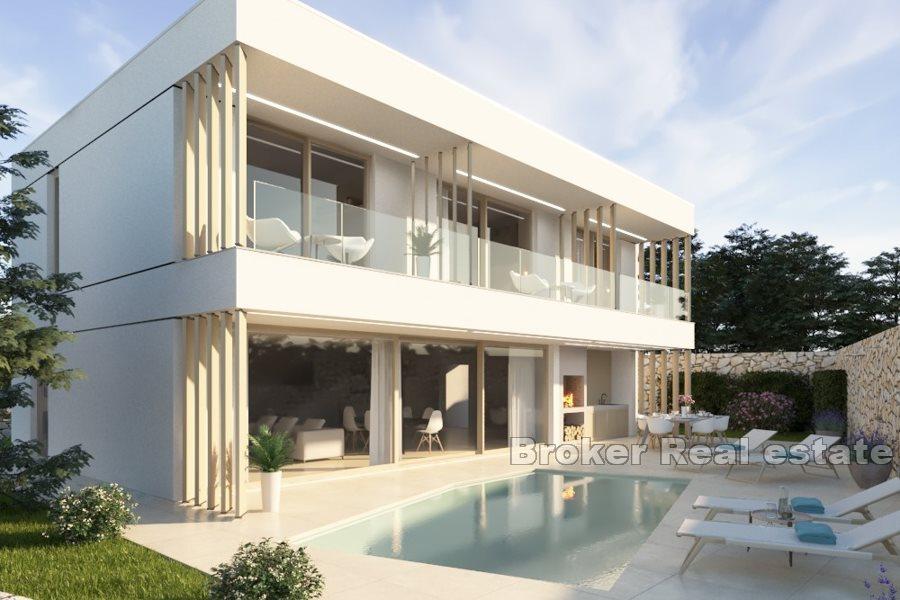 Modern nybyggd villa med havsutsikt