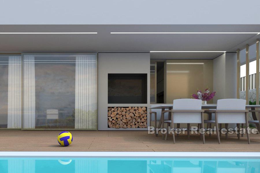 Modern nybyggd villa med havsutsikt