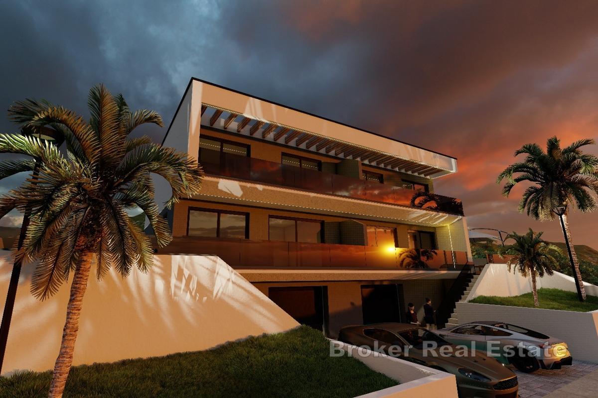 Villa under bygging med havutsikt