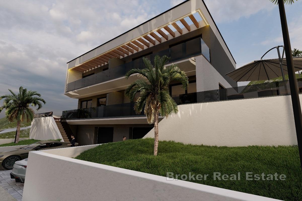 Villa in costruzione con vista mare