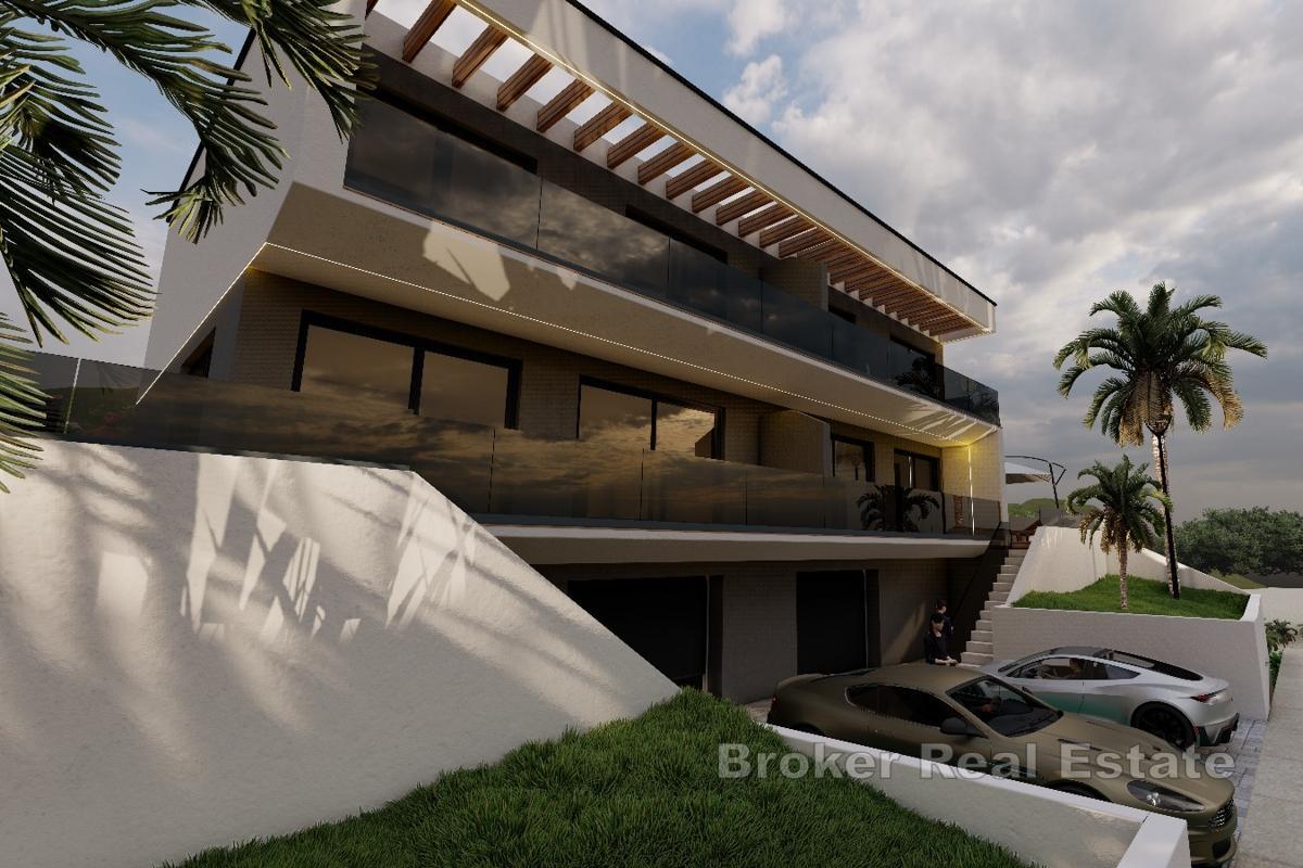 Villa in costruzione con vista mare