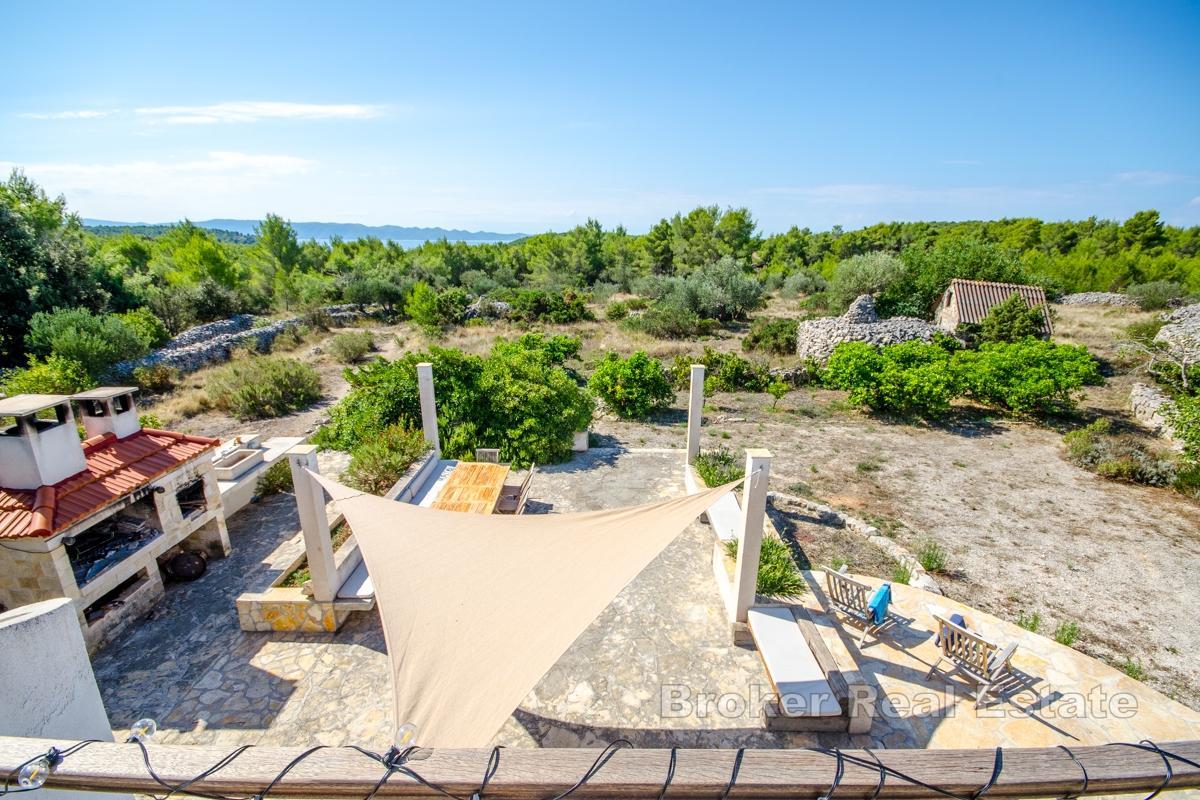 Abgeschiedenes Haus mit Meerblick